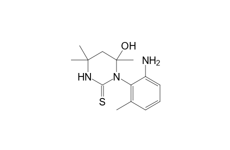 1-(2-Amino-6-methylphenyl)-6-hydroxy-4,4,6-trimethyl-1,4,5,6-tetrahydropyrimidine-2(3H)-thione