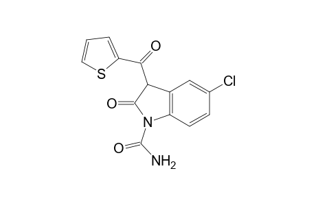 1H-Indole-1-carboxamide, 5-chloro-2,3-dihydro-2-oxo-3-(2-thienylcarbonyl)-