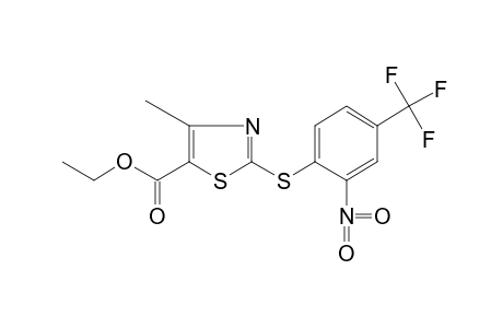 4-METHYL-2-[(2-NITRO-alpha,alpha,alpha-TRIFLUORO-p-TOLYL)THIO]-5-THIAZOLECARBOXYLIC ACID, ETHYL ESTER