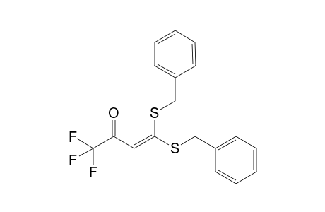 4,4-bis(benzylsulfanyl)-1,1,1-trifluoro-but-3-en-2-one