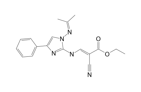 (E)-2-cyano-3-[[1-(isopropylideneamino)-4-phenyl-imidazol-2-yl]amino]acrylic acid ethyl ester