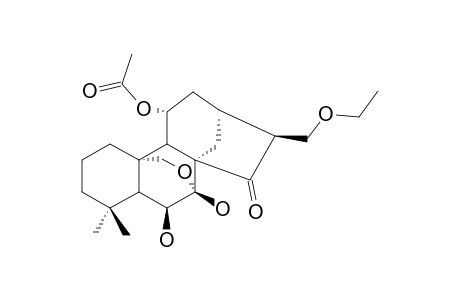 LIHSIENIN-A;6-BETA,7-BETA-DIHYDROXY-11-ALPHA-ACETOXY-16-BETA-ETHOXYMETHYL-ENT-7,20-EPOXY-KAURAN-15-ONE