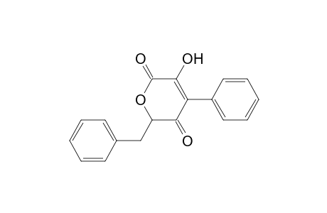 3-HYDROXY-4-PHENYL-6-(PHENYLMETHYL)-2H-PYRAN-2,5(6H)-DIONE