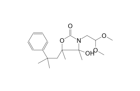 2-oxazolidinone, 3-(2,2-dimethoxyethyl)-4-hydroxy-4,5-dimethyl-5-(2-methyl-2-phenylpropyl)-