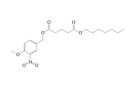 Glutaric acid, heptyl 3-nitro-4-methoxybenzyl ester