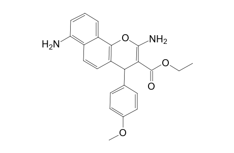 2,7-Diamino-4-(4-methoxyphenyl)-4H-benzo[h]chromene-3-carboxylic acid ethyl ester