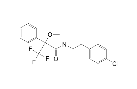 Benzeneacetamide, N-[2-(4-chlorophenyl)-1-methylethyl]-.alpha.-methoxy-.alpha.-(trifluo romethyl)-