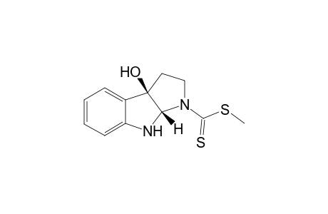 (3aS,8bR)-8b-hydroxy-1,2,3a,4-tetrahydropyrrolo[2,3-b]indole-3-carbodithioic acid methyl ester