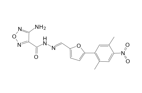 4-Amino-N-[(E)-[5-(2,5-dimethyl-4-nitro-phenyl)-2-furyl]methyleneamino]-1,2,5-oxadiazole-3-carboxamide