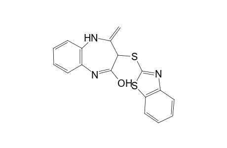 3-(1,3-benzothiazol-2-ylsulfanyl)-2-methylene-1,5-dihydro-1,5-benzodiazepin-4-one