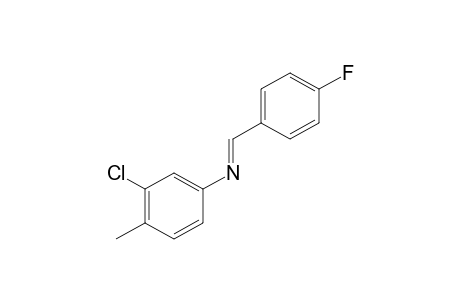 3-chloro-N-(p-fluorobenzylidene)-p-toluidine