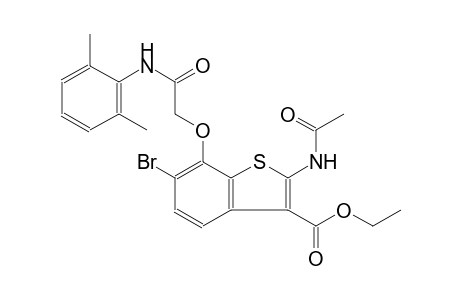 benzo[b]thiophene-3-carboxylic acid, 2-(acetylamino)-6-bromo-7-[2-[(2,6-dimethylphenyl)amino]-2-oxoethoxy]-, ethyl ester