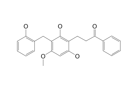 3'-(2-Hydroxybenzyl)-2',6'-dihydroxy-4'-o-methyldihydrochalcone