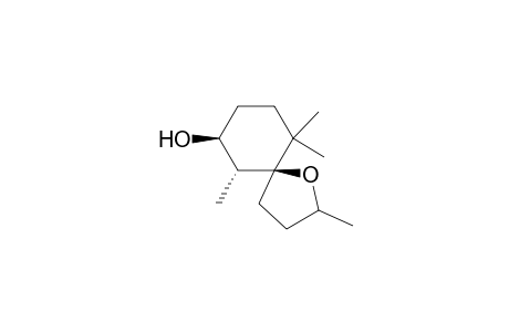 1-Oxaspiro[4.5]decan-7-ol, 2,6,10,10-tetramethyl-, [5R-[5.alpha.(S*),6.alpha.,7.beta.]]-