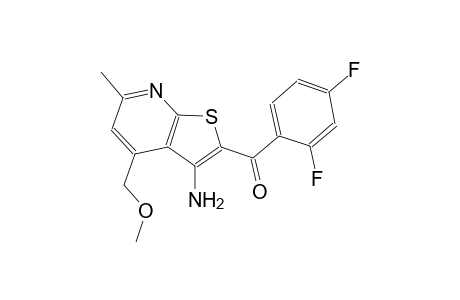 (3-Amino-4-methoxymethyl-6-methyl-thieno[2,3-b]pyridin-2-yl)-(2,4-difluoro-phenyl)-methanone