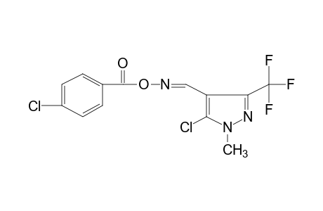 5-CHLORO-1-METHYL-3-(TRIFLUOROMETHYL)PYRAZOLE-4-CARBOXALDEHYDE, O-(p-CHLOROBENZOYL)OXIME
