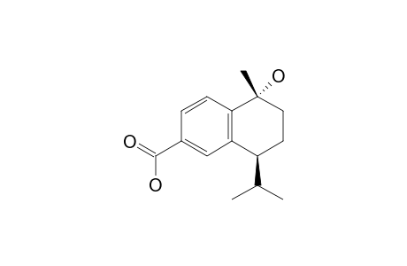 1.alpha.-hydroxy-4.alpha.H-1,2,3,4-tetrahydrocadalen-15-oic acid