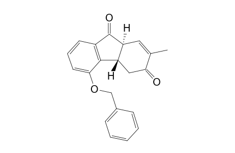 (+-)-(4aS,9aS)-5-Benzyloxy-2-methyl-3,4,4a,9a-tetrahydro-3,9-fluorenedione