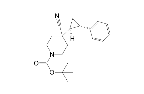 tert-butyl 4-cyano-4-[(1S,2S)-2-phenylcyclopropyl]piperidine-1-carboxylate