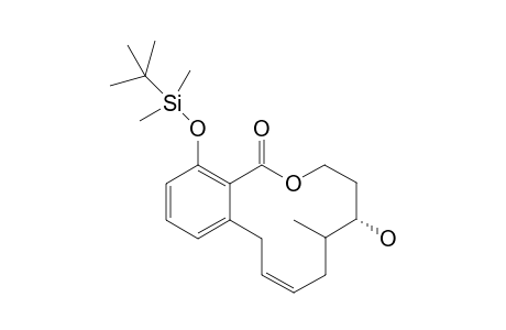 (Z)-(9S,10R)-9-(Tert-butyldimethylsilyloxy)-4-hydroxy-10-methyl-7,8,9,10,11,14-hexahydro-6-oxabenzocyclodecen-5-one