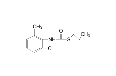 2-chloro-6-methylthiocarbanilic acid, S-propyl ester