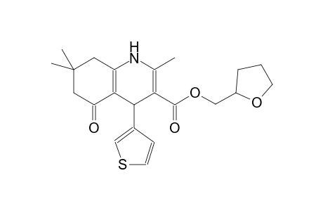 tetrahydro-2-furanylmethyl 2,7,7-trimethyl-5-oxo-4-(3-thienyl)-1,4,5,6,7,8-hexahydro-3-quinolinecarboxylate