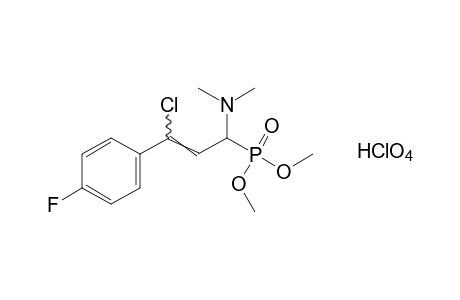 [gamma-chloro-a-(dimethylamino)-p-fluorocinnamyl]phosphonic acid, dimethyl ester, monohydroperchlorate