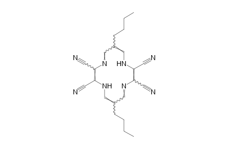 6,13-dibutyl-1,4,8,11-tetraazacyclotetradeca-2,4,6,9,11,13-hexaene-2,3,9,10-tetracarbonitrile