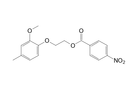 2-(2-methoxy-p-tolyloxy)ethanol, p-nitrobenzoate