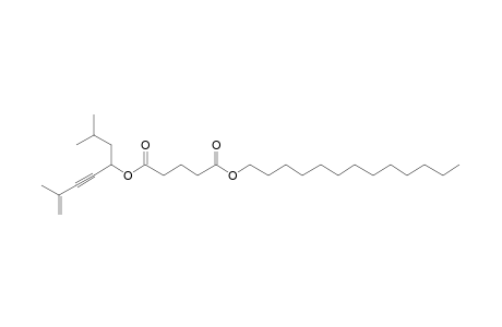 Glutaric acid, 2,7-dimethyloct-5-yn-7-en-4-yl tridecyl ester