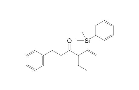 5-(Dimethyl(phenyl)silyl)-4-ethyl-1-phenylhex-5-en-3-one