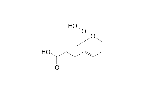 6-Hydroperoxide-6-methyl-5-carboxyethyl-2,3-dihydro-6H-pyran