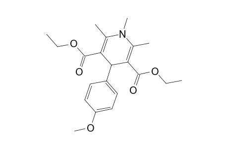 1,4-dihydro-4-(p-methoxyphenyl)-1,2,6-trimethyl-3,5-pyridinedicarboxylic acid, diethyl ester