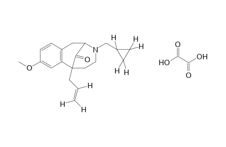 6-allyl-3-(cyclopropylmethyl)-1,2,3,4,5,6-hexahydro-8-methoxy-2,6-methano-3-benzazocin-11-one, oxalate(1:1)(sat)