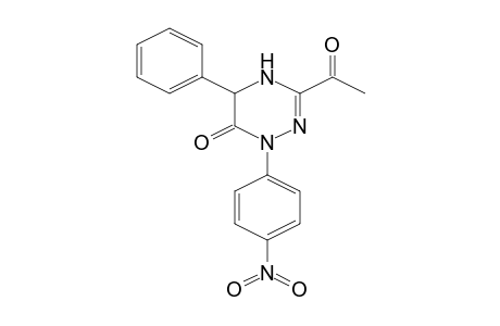 3-Acetyl-1-(4-nitrophenyl)-5-phenyl-4,5-dihydro-1H-[1,2,4]triazin-6-one