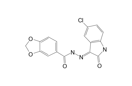 Benzo[1,3]dioxole-5-carboxylic acid (5-chloro-2-oxo-1,2-dihydro-indol-3-ylidene)-hydrazide