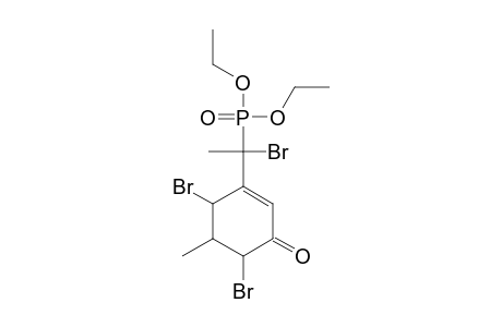 DIETHYL-1-BROMO-1-(4,6-DIBROMO-5-METHYL-3-OXO-CYCLOHEX-1-ENYL)-ETHYL-PHOSPHONATE;ISOMER-A