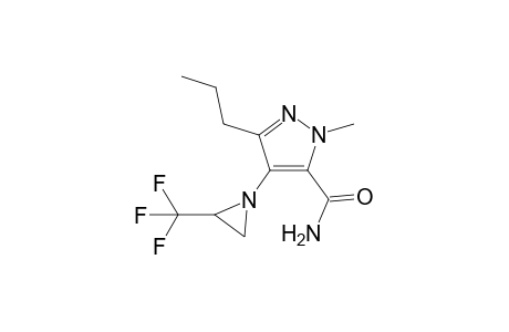 1-Methyl-3-propyl-4-(2-(trifluoromethyl)aziridin-1-yl)-1H-pyrazole-5-carboxamide