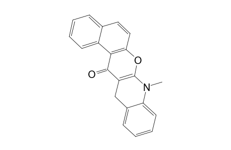 14H-Naphtho[1',2':5,6]pyrano[2,3-b]quinolin-14-one, 8,13-dihydro-8-methyl-