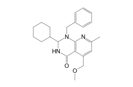 Pyrido[2,3-d]pyrimidin-4(1H)-one, 2-cyclohexyl-2,3-dihydro-5-(methoxymethyl)-7-methyl-1-(phenylmethyl)-