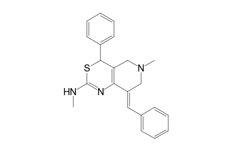 4H-Pyrido[4,3-d][1,3]thiazin-2-amine, 5,6,7,8-tetrahydro-N,6-dimethyl-4-phenyl-8-(phenylmethylene)-