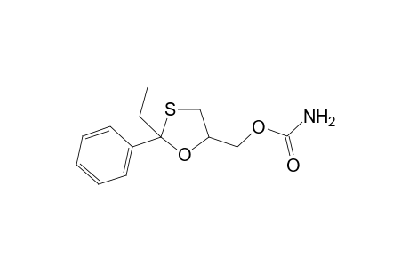 2-ethyl-2-phenyl-1,3-oxathiolane--5-methanol, carbamate