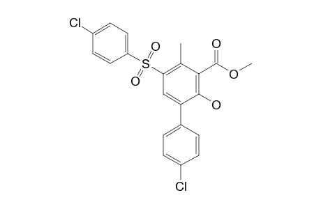 Methyl 4'-chloro-5-(4-chlorophenylsulfonyl)-2-hydroxy-4-methylbiphenyl-3-carboxylate