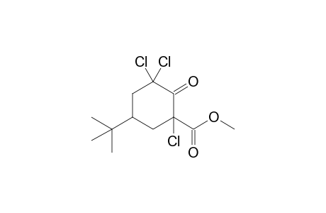 5-tert-butyl-1,3,3-trichloro-2-keto-cyclohexane-1-carboxylic acid methyl ester