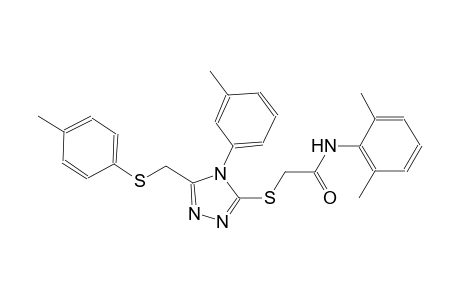 N-(2,6-dimethylphenyl)-2-[(4-(3-methylphenyl)-5-{[(4-methylphenyl)sulfanyl]methyl}-4H-1,2,4-triazol-3-yl)sulfanyl]acetamide