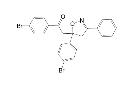 Ethanone, 1-(4-bromophenyl)-2-[5-(4-bromophenyl)-4,5-dihydro-3-phenyl-5-isoxazolyl]-