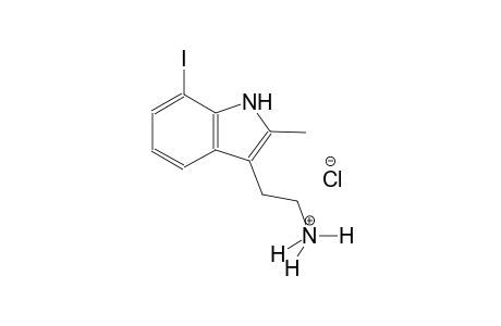 1H-indole-3-ethanaminium, 7-iodo-2-methyl-, chloride