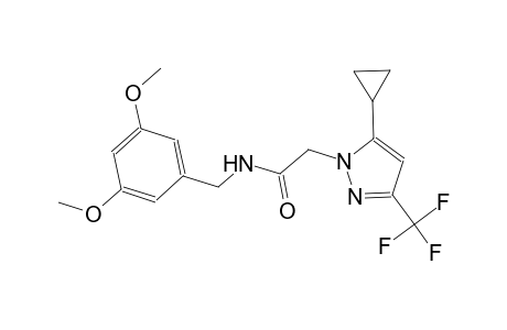 2-[5-cyclopropyl-3-(trifluoromethyl)-1H-pyrazol-1-yl]-N-(3,5-dimethoxybenzyl)acetamide