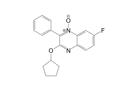 3-(Cyclopentyloxy)-7-fluoro-2-phenyl-quinoxaline N-Oxide