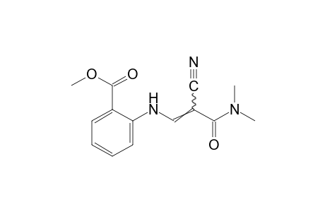 N-[2-cyano-2-(dimethylcarbamoyl)vinyl]anthranilic acid, methyl ester